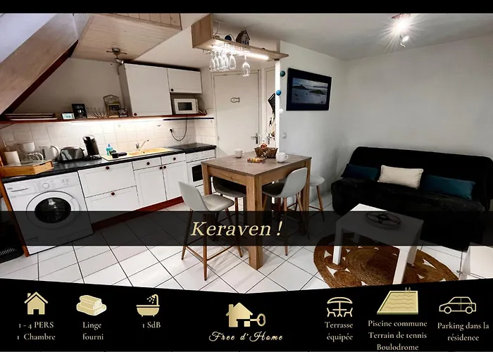Keraven, Charmante Maisonnette, Piscine Commune 1-4 Personnes