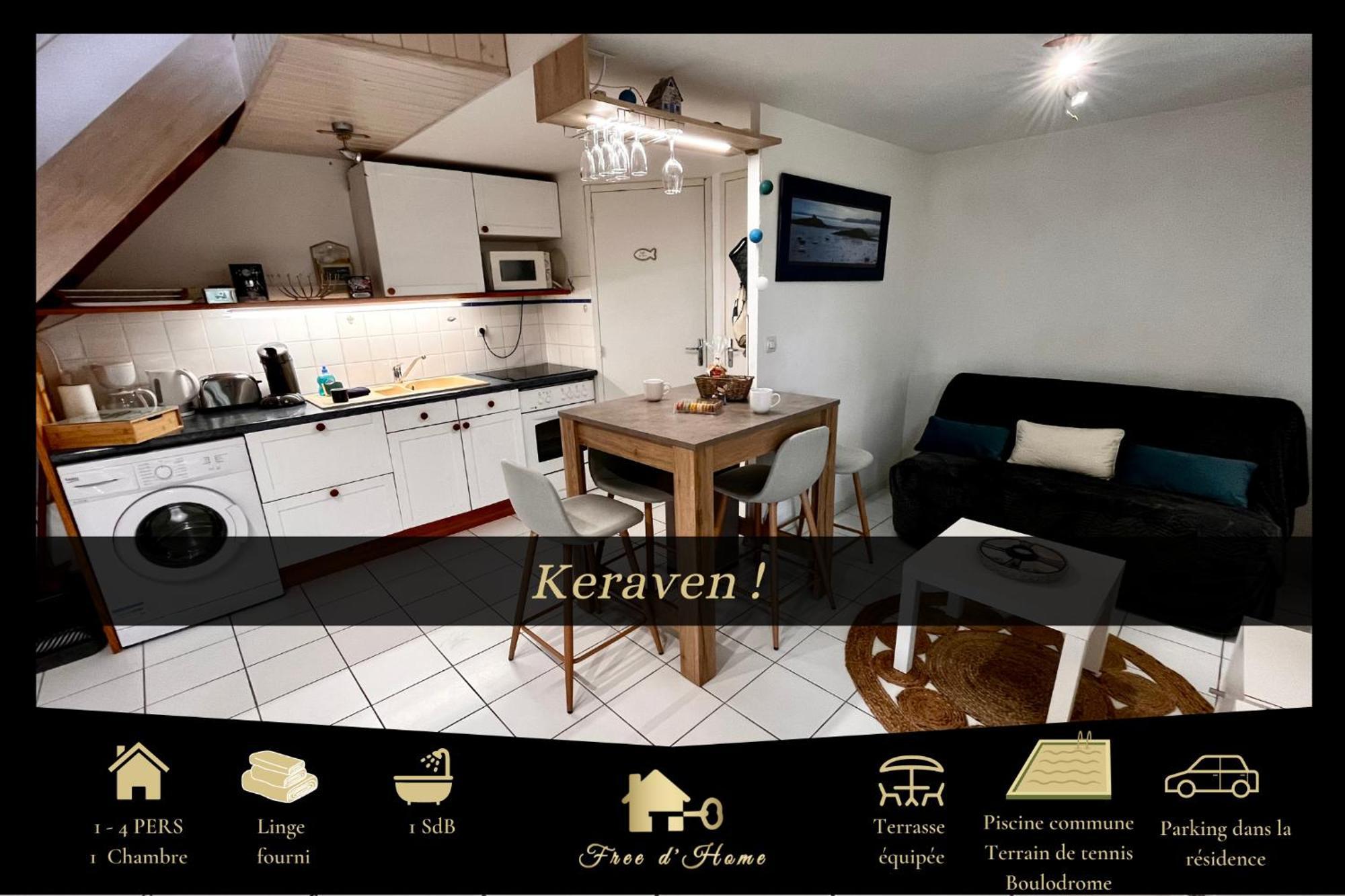 Holiday home Keraven, Charmante Maisonnette, Piscine Commune 1-4 Personnes Moelan-sur-Mer